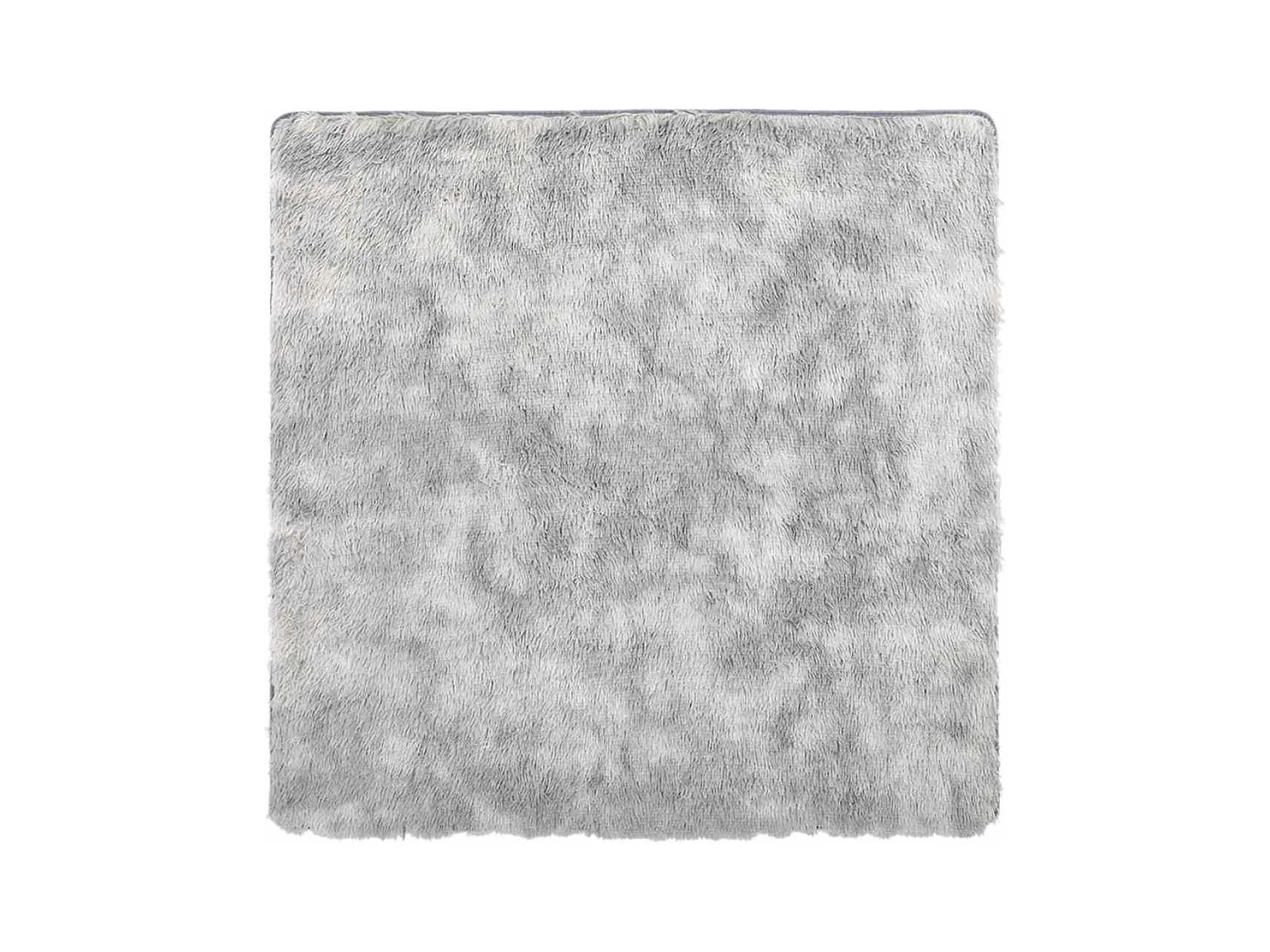 Alfombra peluda NAVARRA Gris Plata 160x160 cm