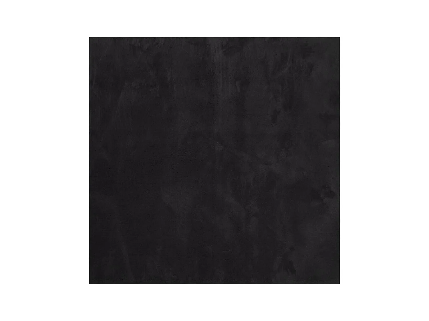 Tapis HUARTE à poils courts doux et lavable noir 160x160 cm