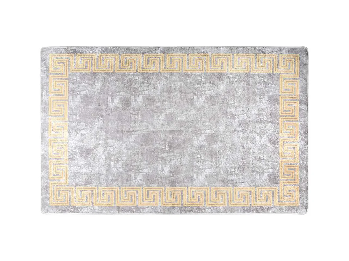 Tapis lavable antidérapant 160x230 cm gris