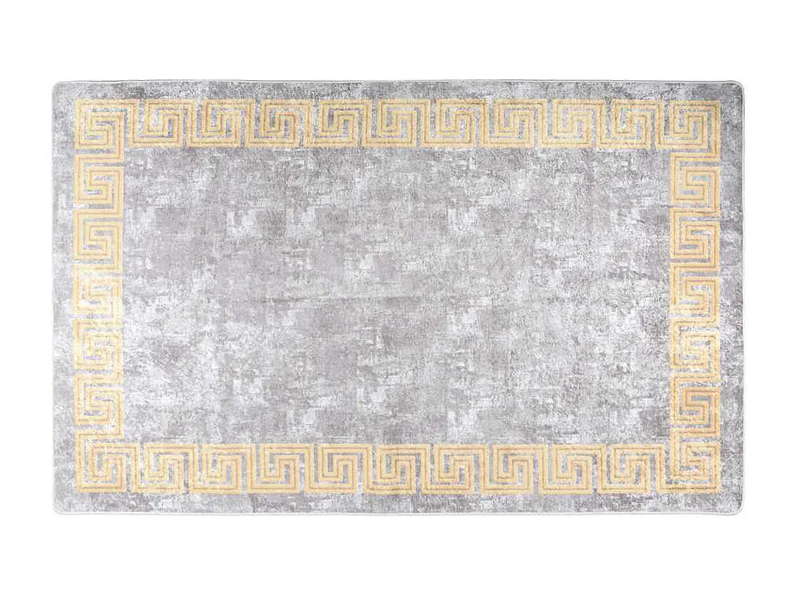 Tapis lavable antidérapant 160x230 cm gris