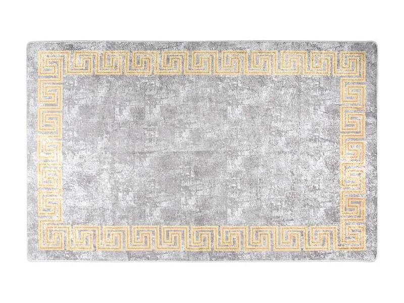 Tapis lavable antidérapant 160x230 cm gris