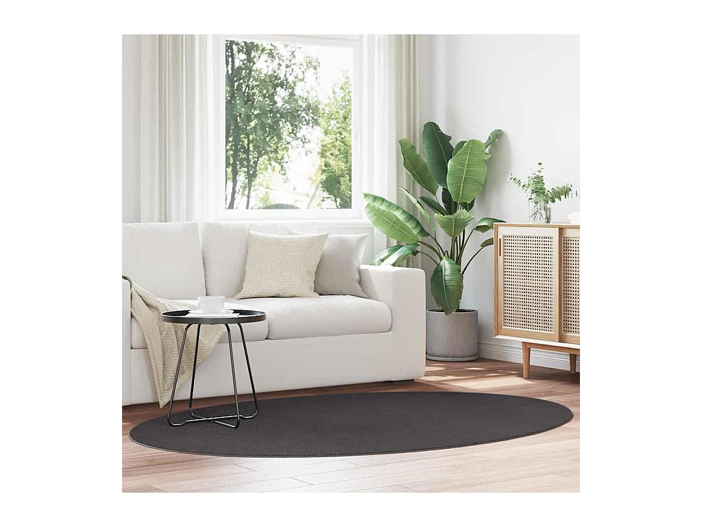 Tapis Anthracite 140 x 200 cm Polyester
