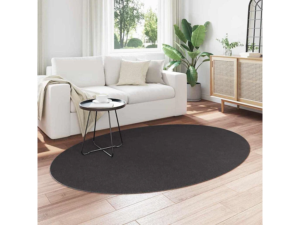 Tapis Antraciet 140 x 200 cm Polyester