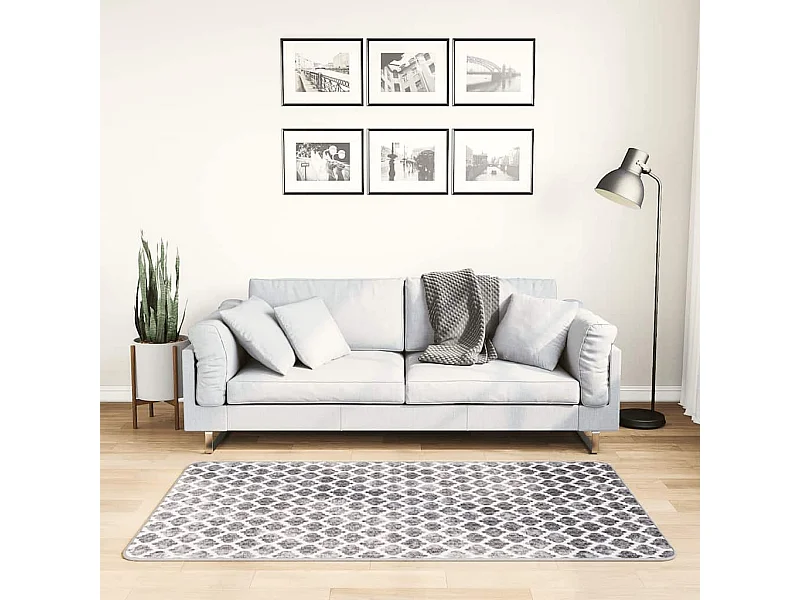 Wasbaar antislip vloerkleed 80x150 cm Multicolor