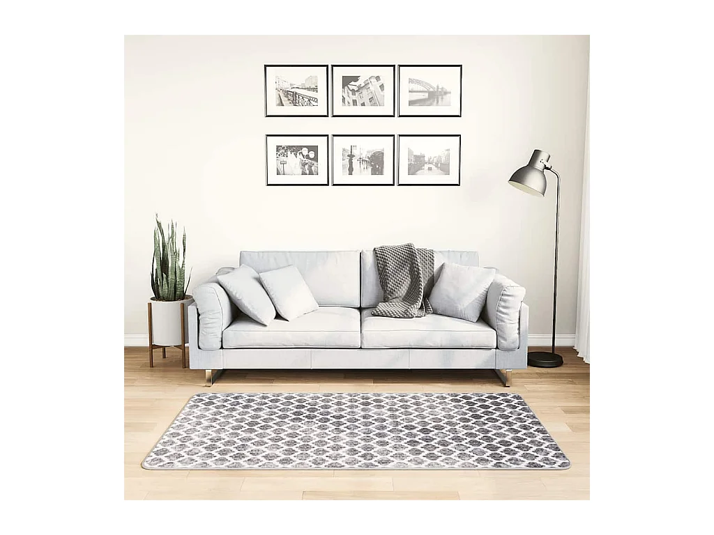 Wasbaar antislip vloerkleed 80x150 cm Multicolor