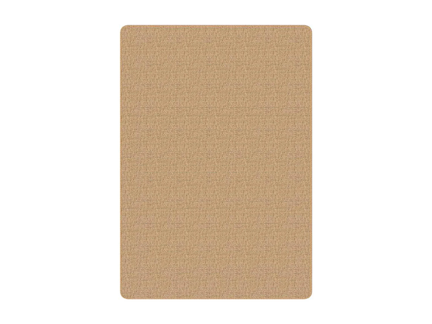 Jute vloerkleed met latex rug 140x200 cm Naturel