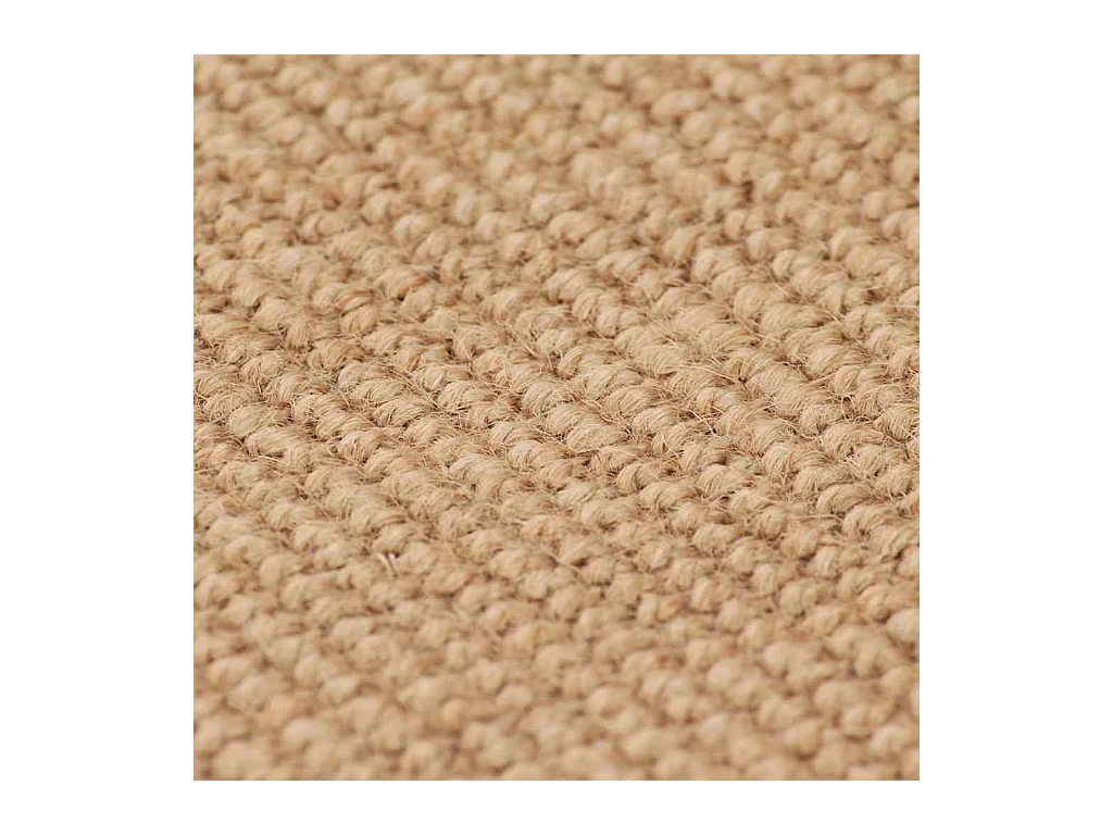 Jute vloerkleed met latex rug 140x200 cm Naturel