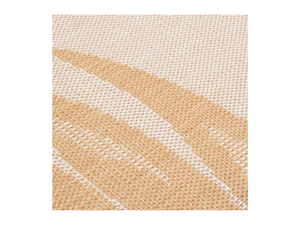 Buiten platgeweven vloerkleed 200x280 cm bladmotief