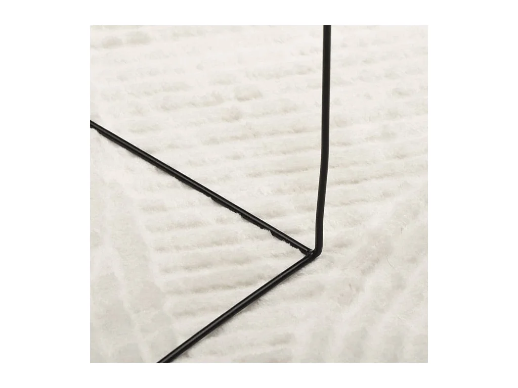 Tappeto a pelo corto IZA, stile scandinavo, crema, Ø 80 cm