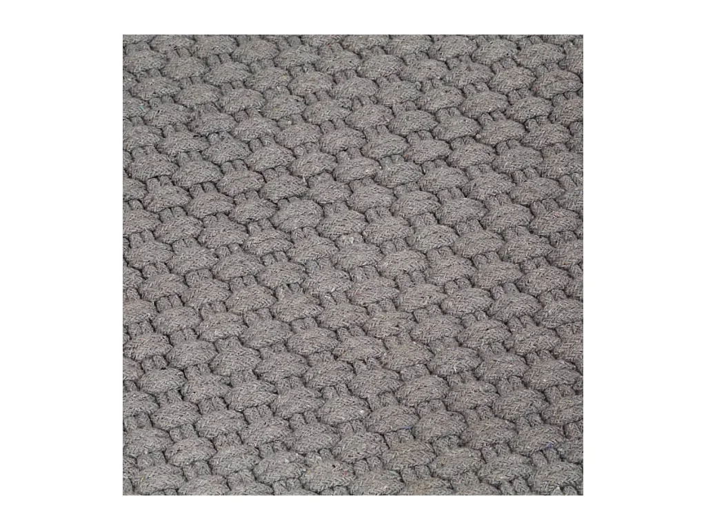 Tappeto rettangolare Grigio 160x230 cm Cotone