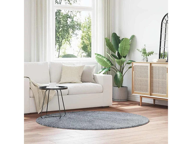 Tappeto Shaggy NAVARRA Grigio Chiaro 160x160 cm