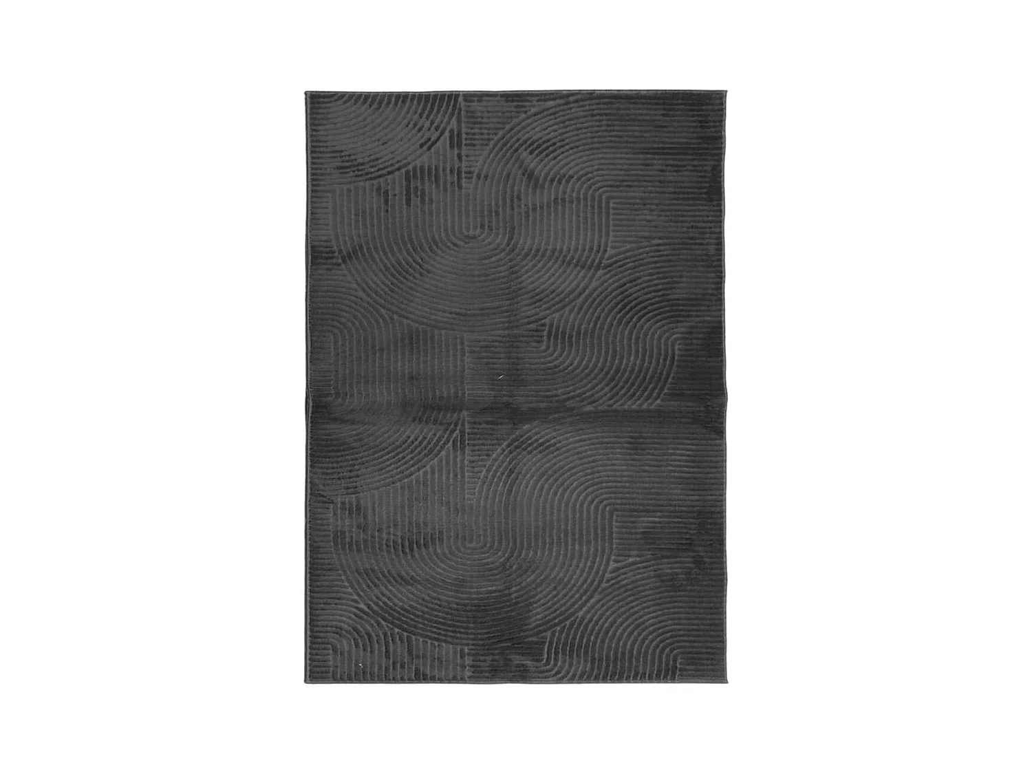 Tapis IZA poils courts style scandinave anthracite 240x340 cm