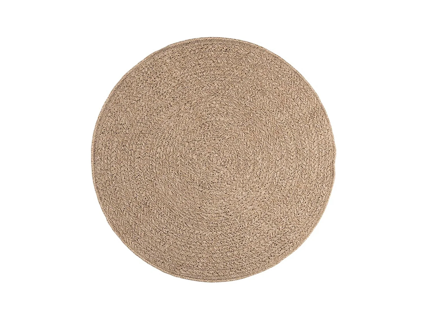 Alfombra de 120 cm con aspecto de yute, para interior y exterior