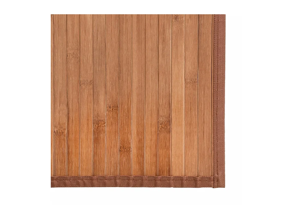 Tapis carré naturel 100x100 cm bambou