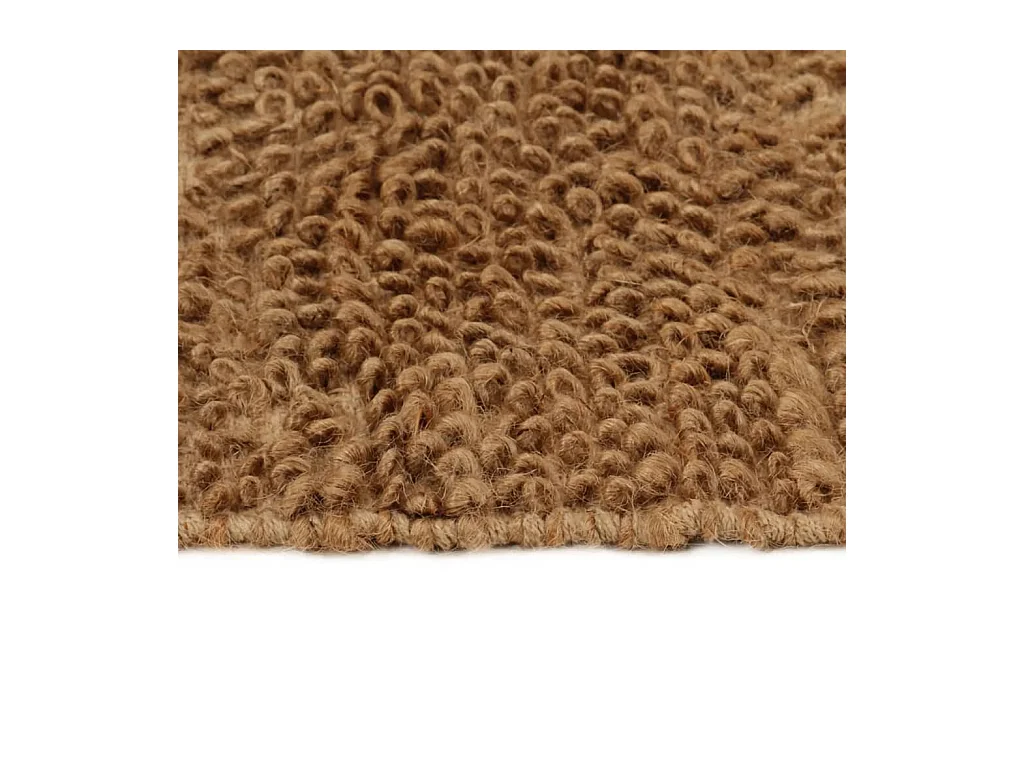 Handgemaakt lussenpoolkleed 180x250 cm Jute en katoen