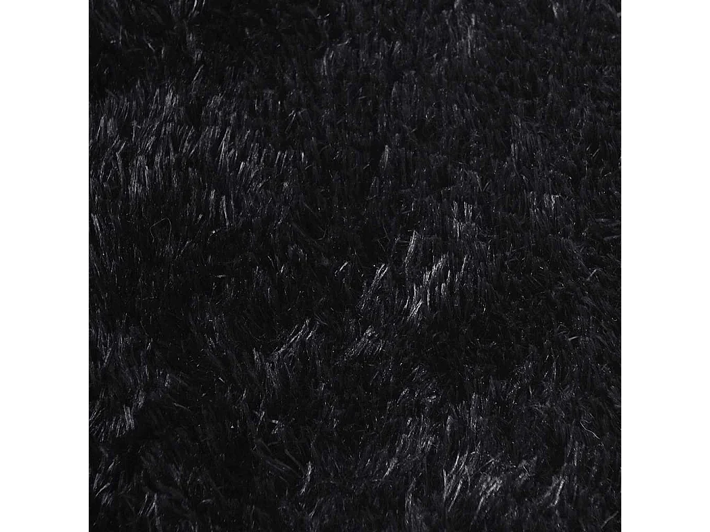 NAVARRA Schwarzer Shaggy-Teppich 200x290 cm Polyester