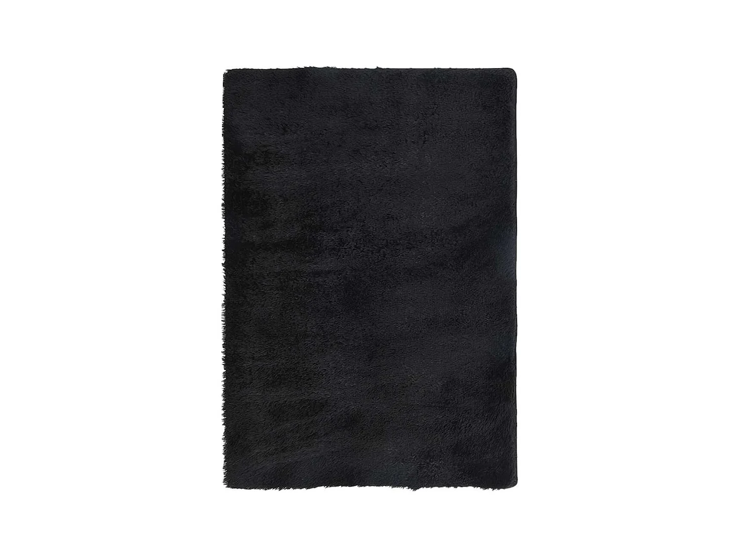 Alfombra de pelo largo negra NAVARRA 200x290 cm Poliéster
