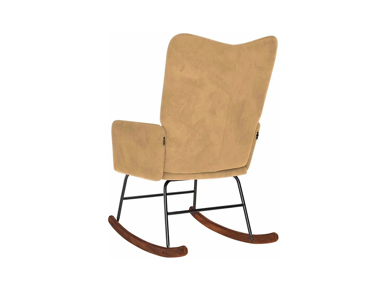 Chaise à bascule Marron Velours