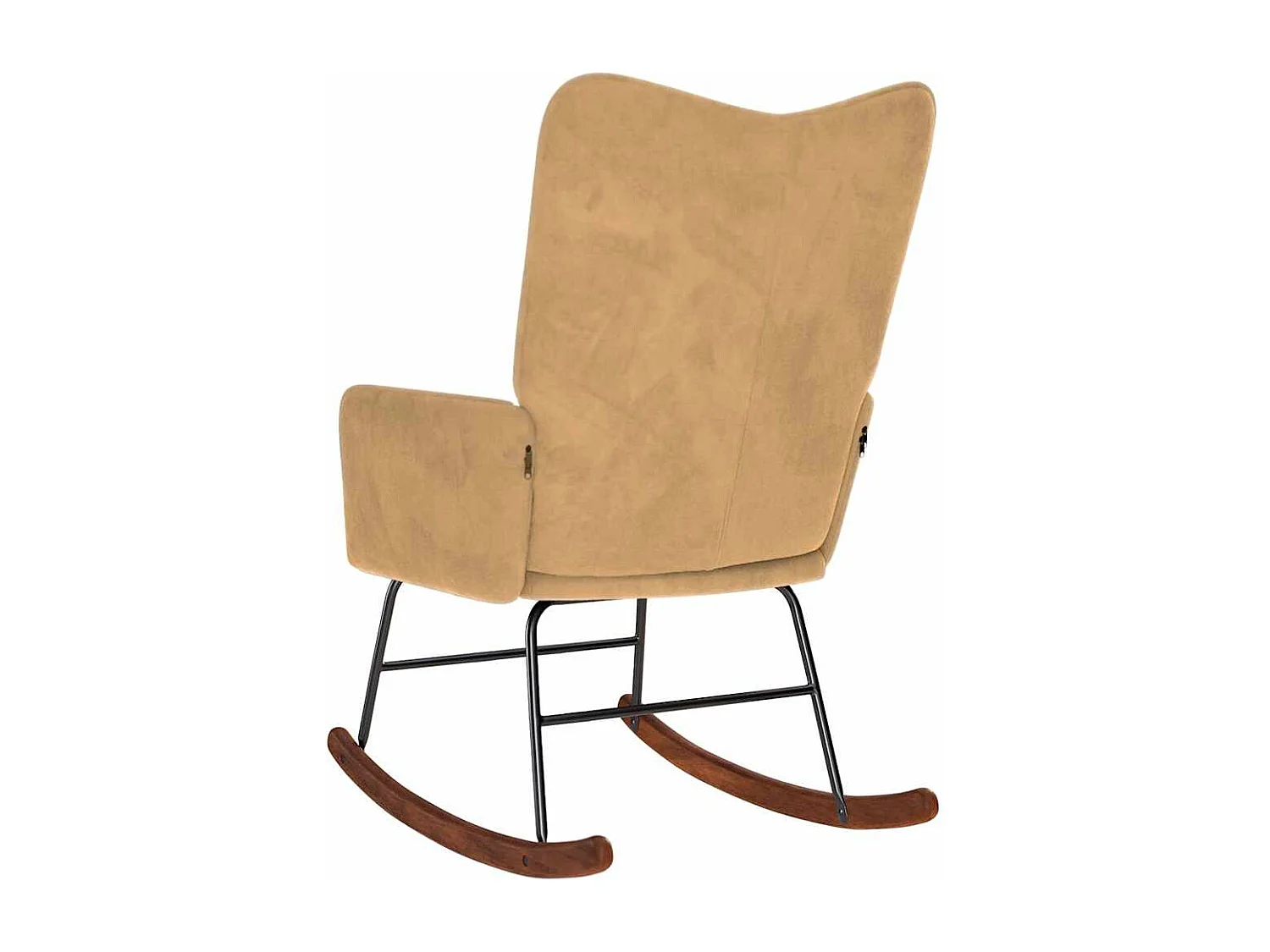 Chaise à bascule Marron Velours