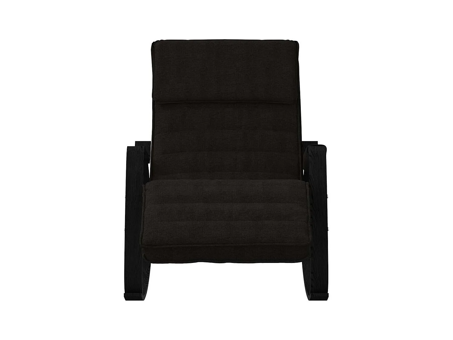 Sedia a dondolo in tessuto nero