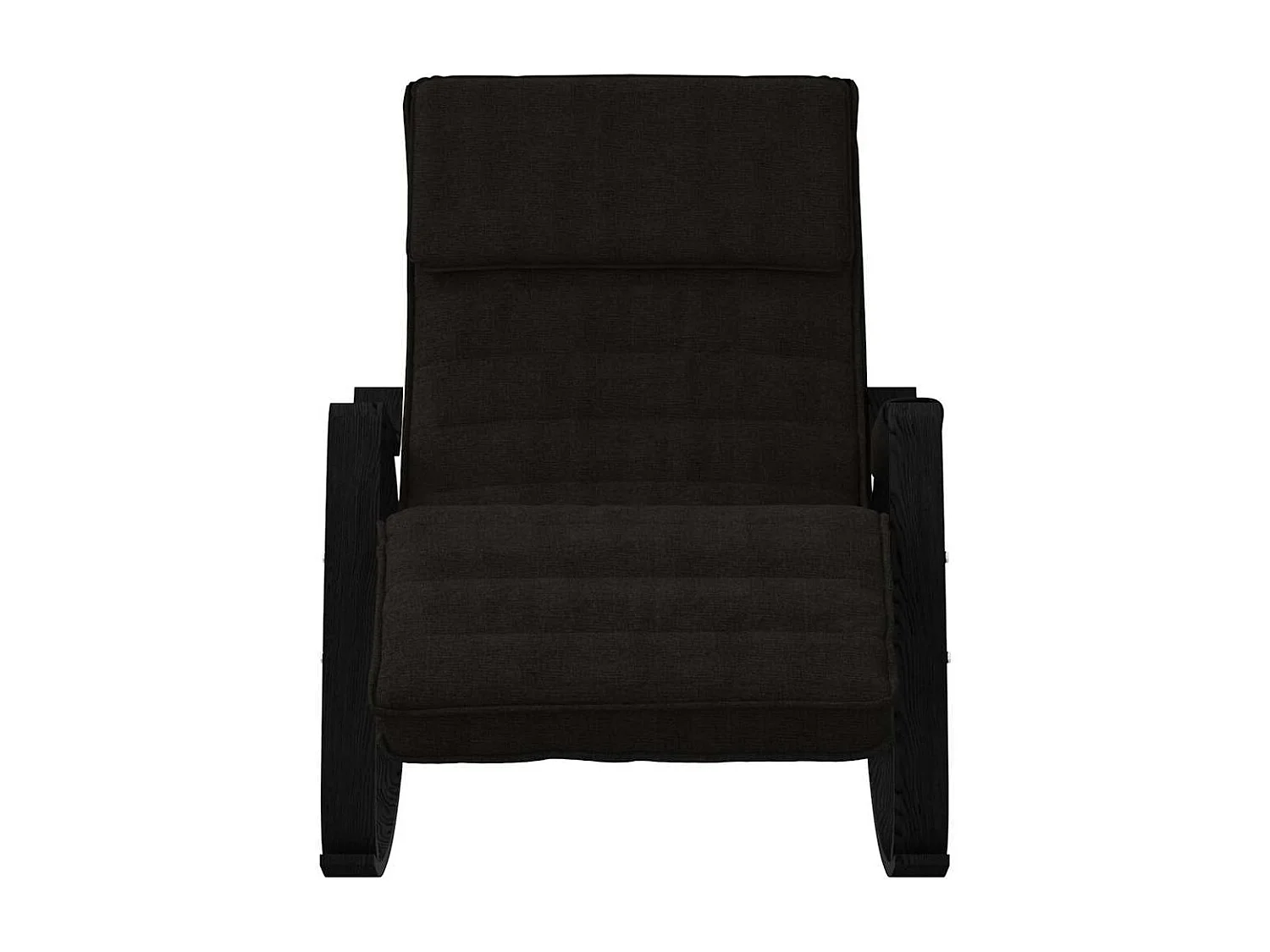 Chaise à bascule Noir Tissu