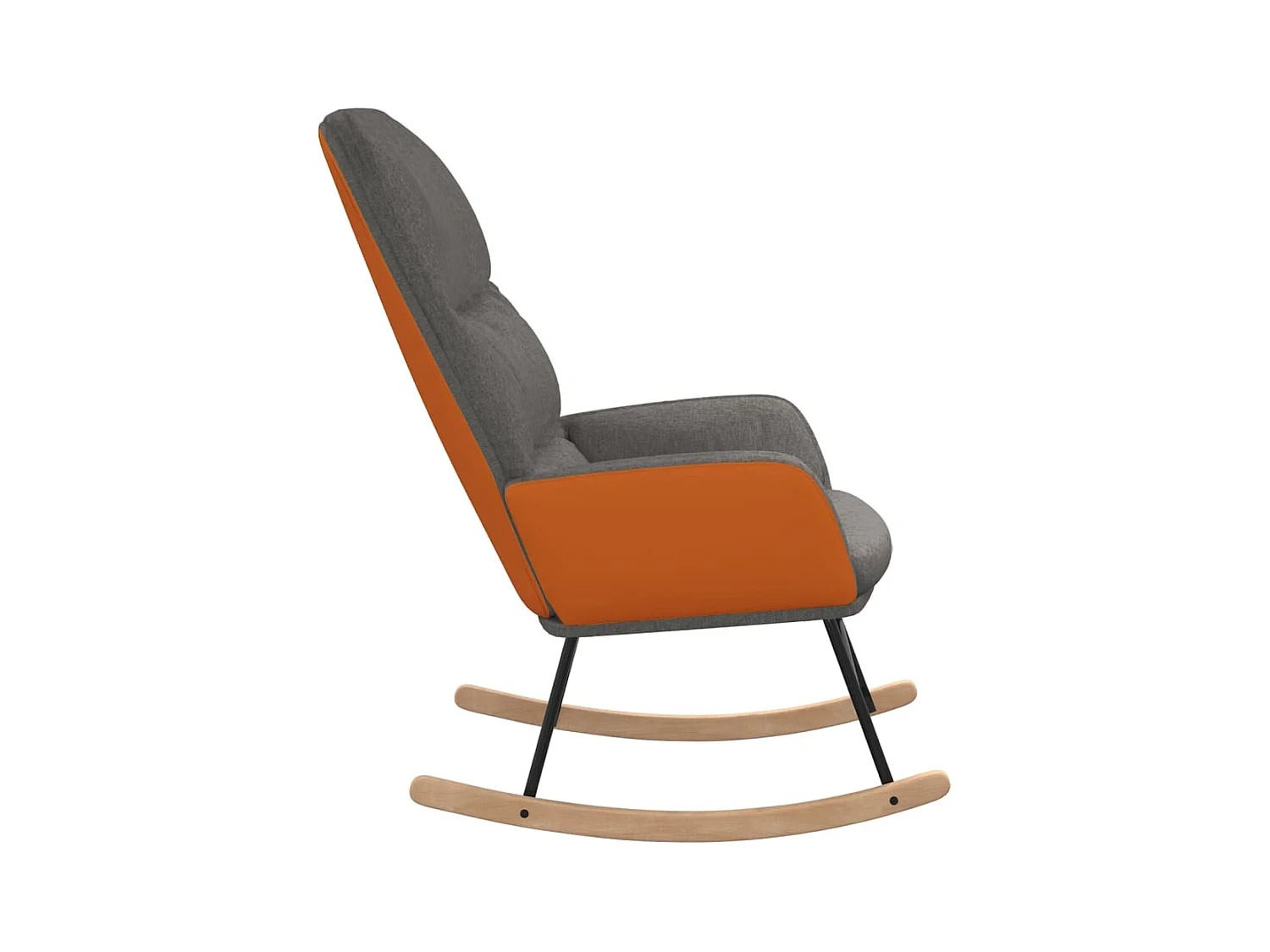 Schommelstoel Lichtgrijze stof