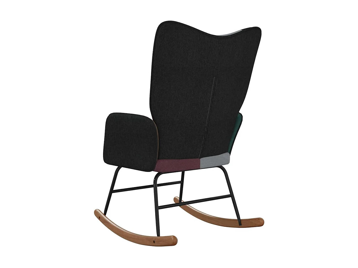 Chaise à bascule Patchwork Tissu