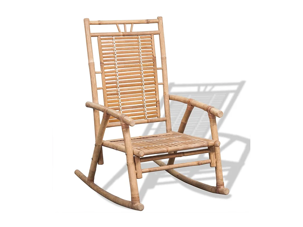 Bamboe schommelstoel