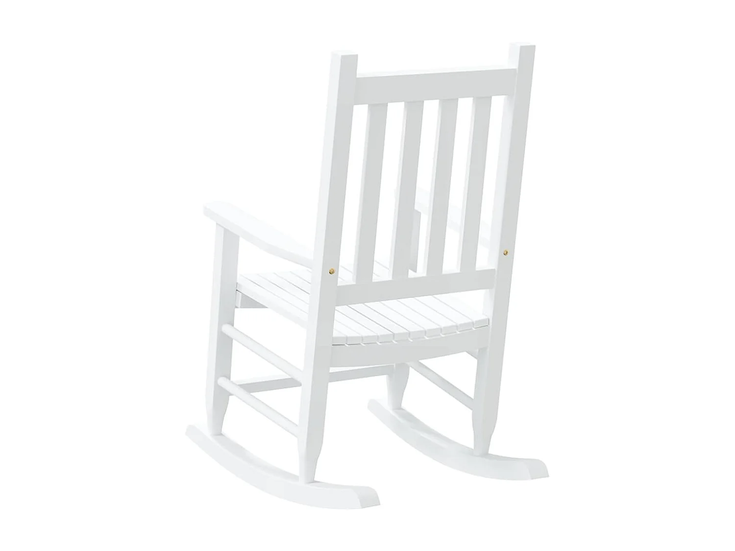 Mecedora infantil de madera maciza de álamo blanca