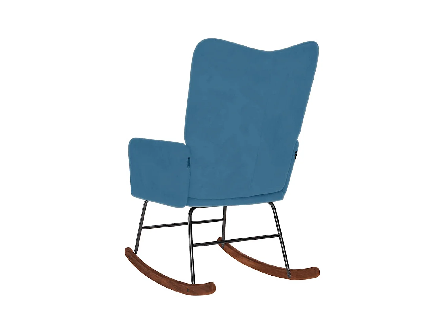 Chaise à bascule Bleu Velours