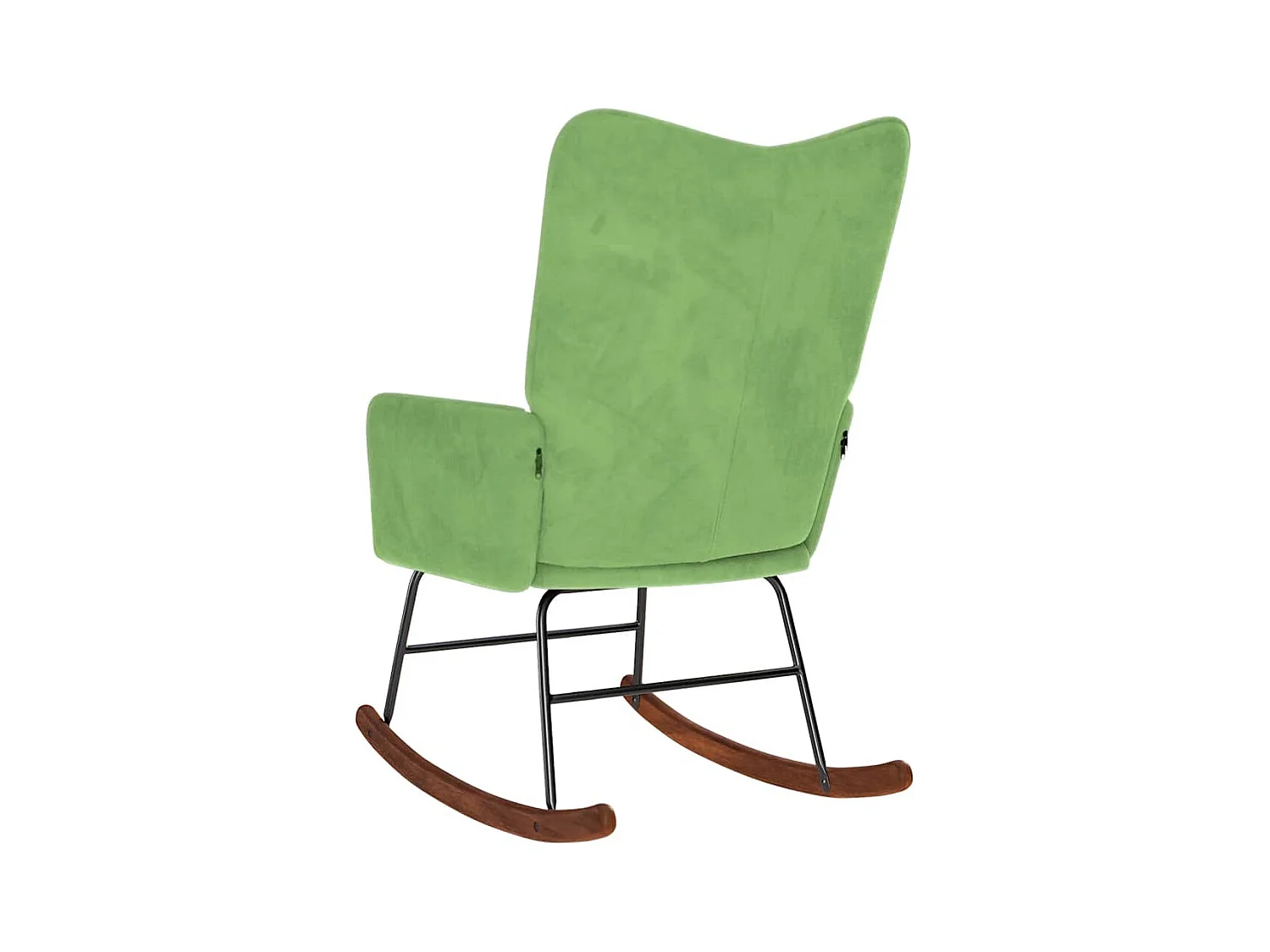 Chaise à bascule Vert clair Velours