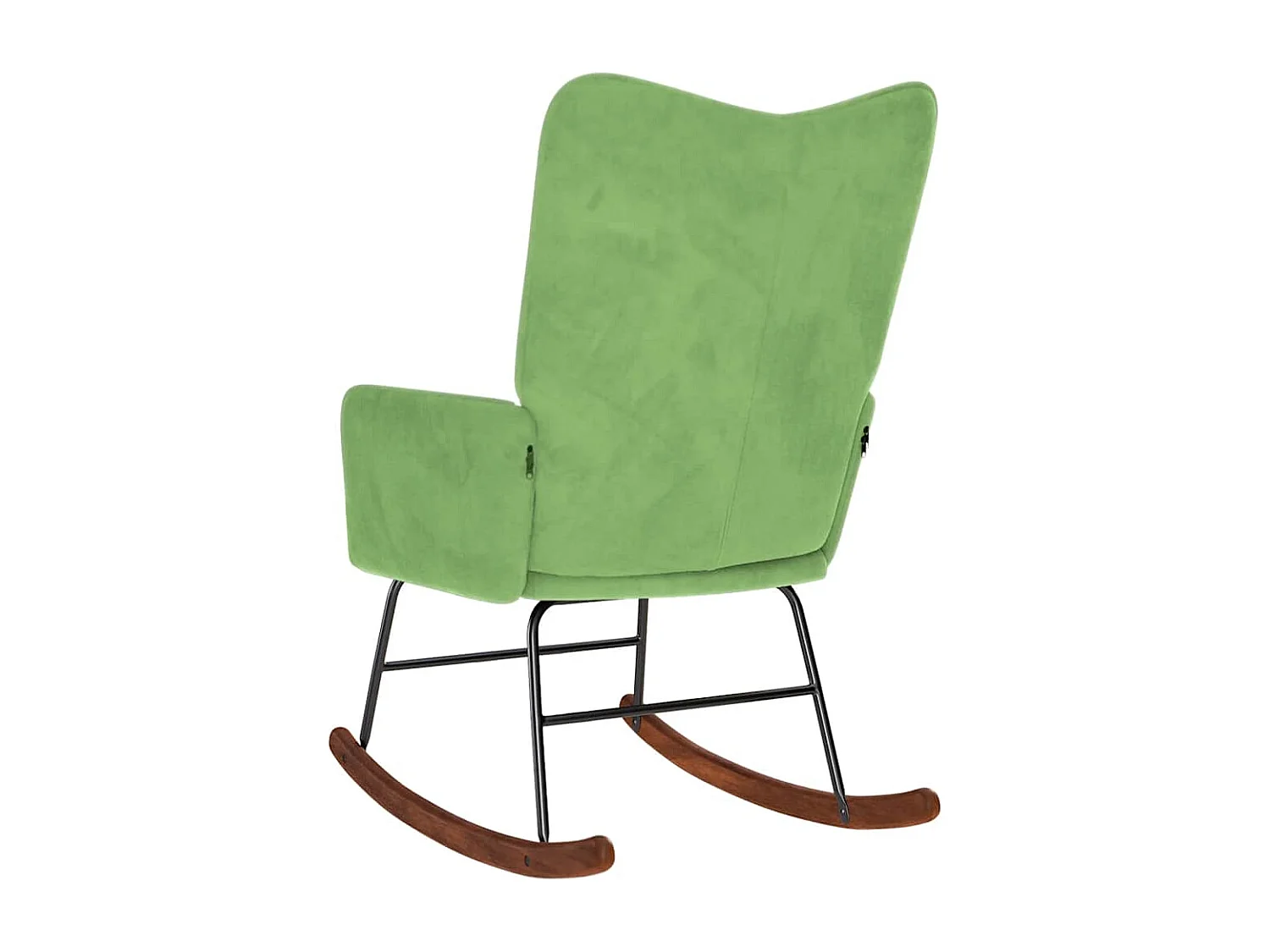 Chaise à bascule Vert clair Velours