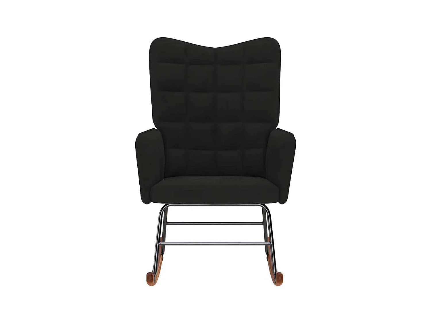 Chaise à bascule Noir Velours