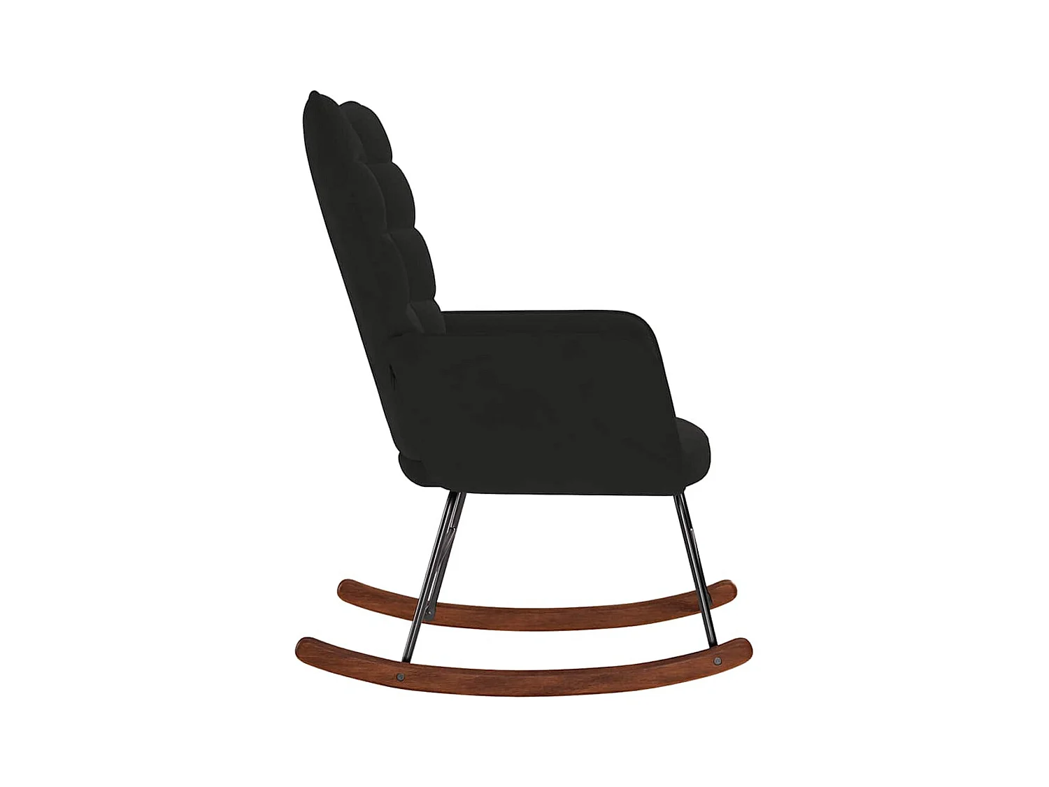 Chaise à bascule Noir Velours