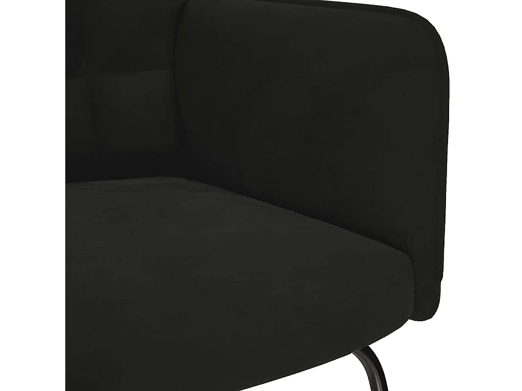Chaise à bascule Noir Velours