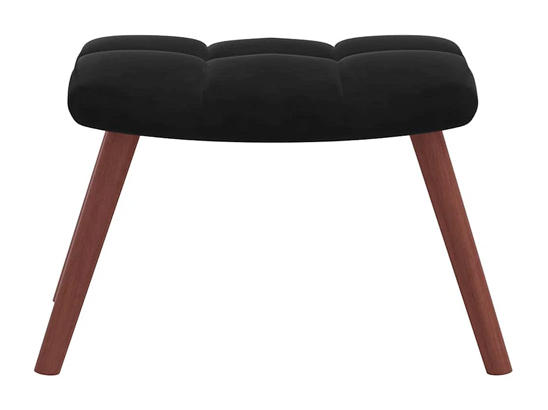 Schaukelstuhl mit Fußstütze Black Velvet