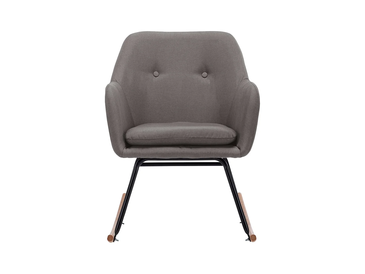 Schommelstoel Lichtgrijze stof