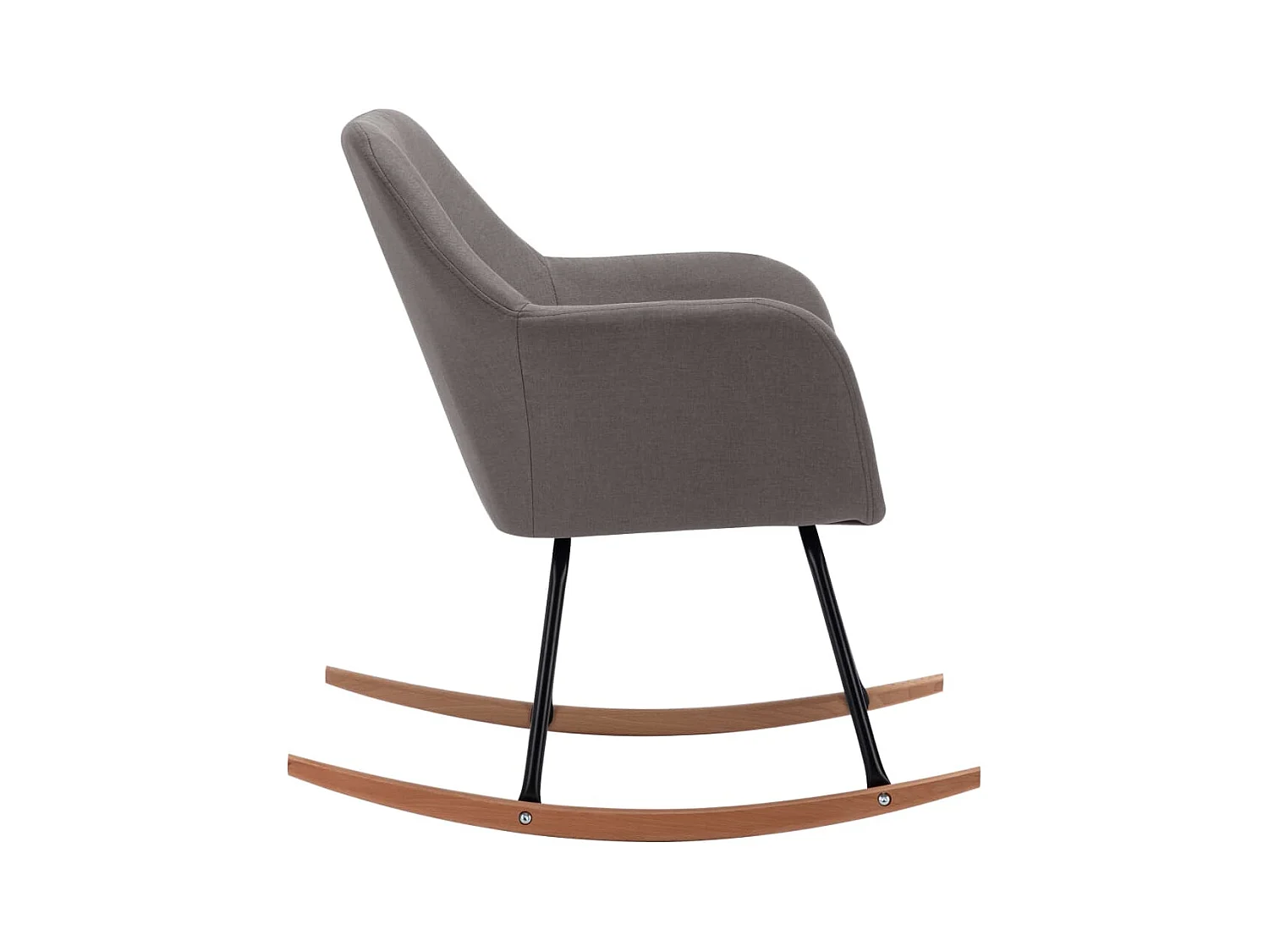 Schommelstoel Lichtgrijze stof