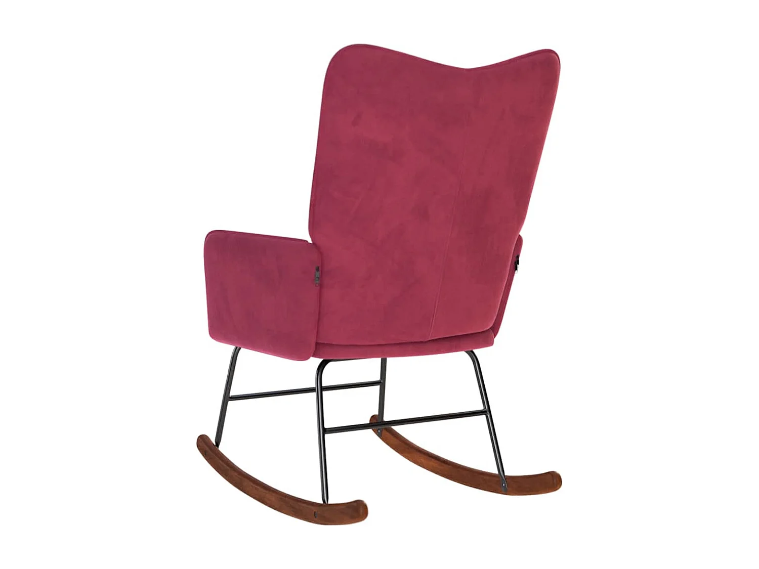 Chaise à bascule Rouge bordeaux Velours