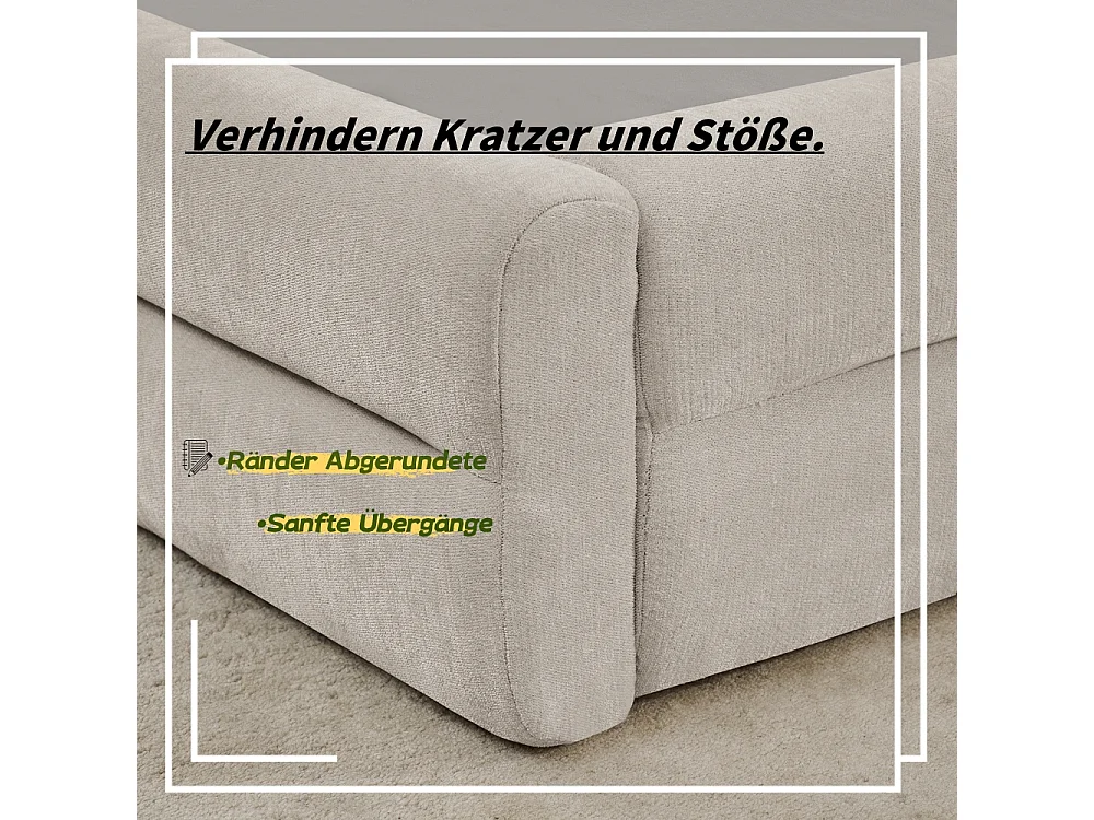 Lit simple 90x200 cm, tissu chenille doux, dossier confortable, beige (sans matelas) (220x105x60 cm)