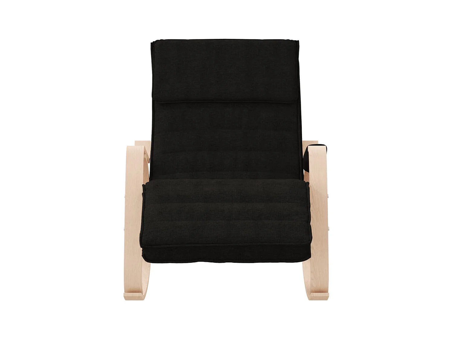 Schaukelstuhl aus schwarzem Stoff