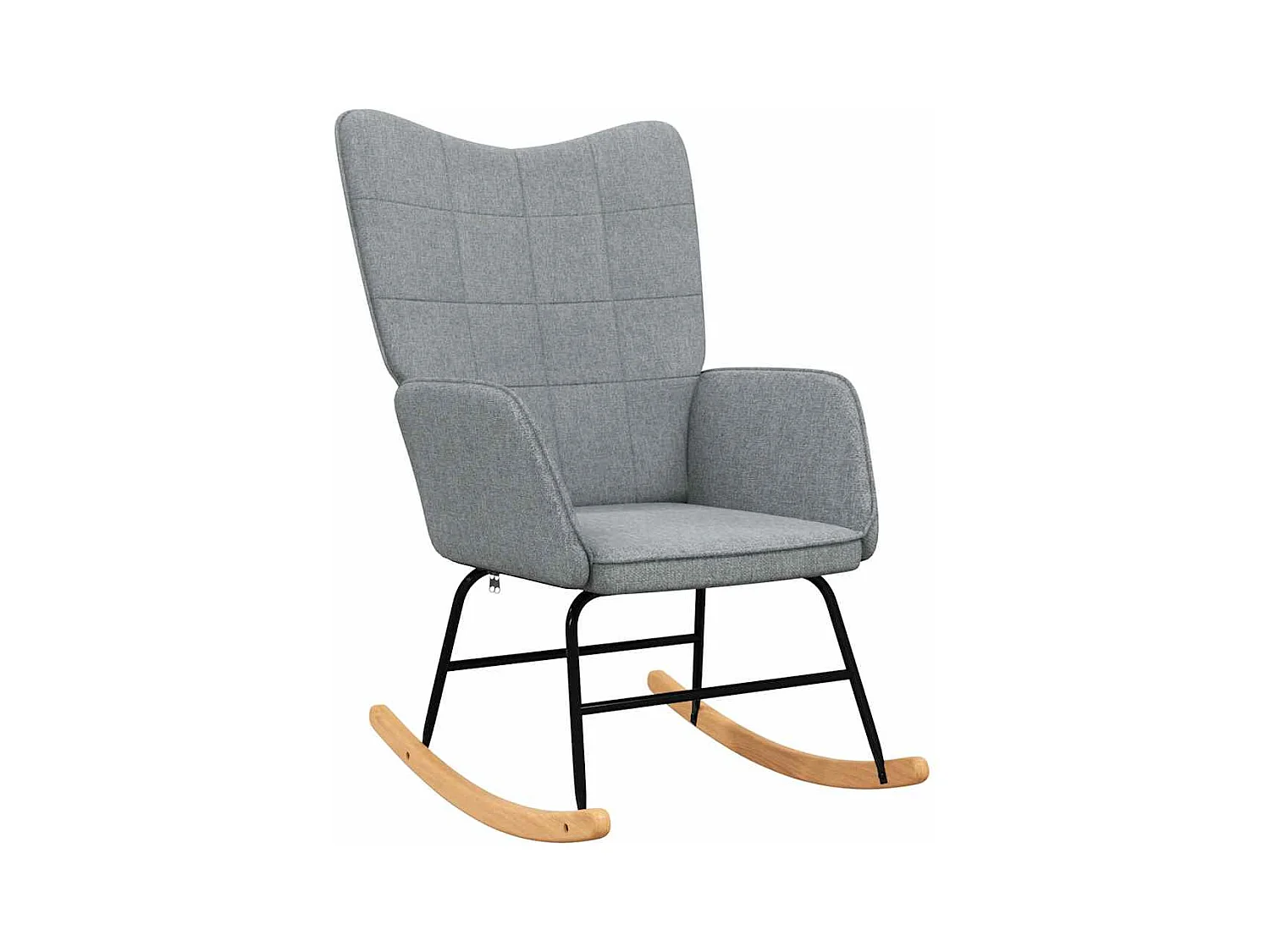 Schommelstoel Lichtgrijze stof