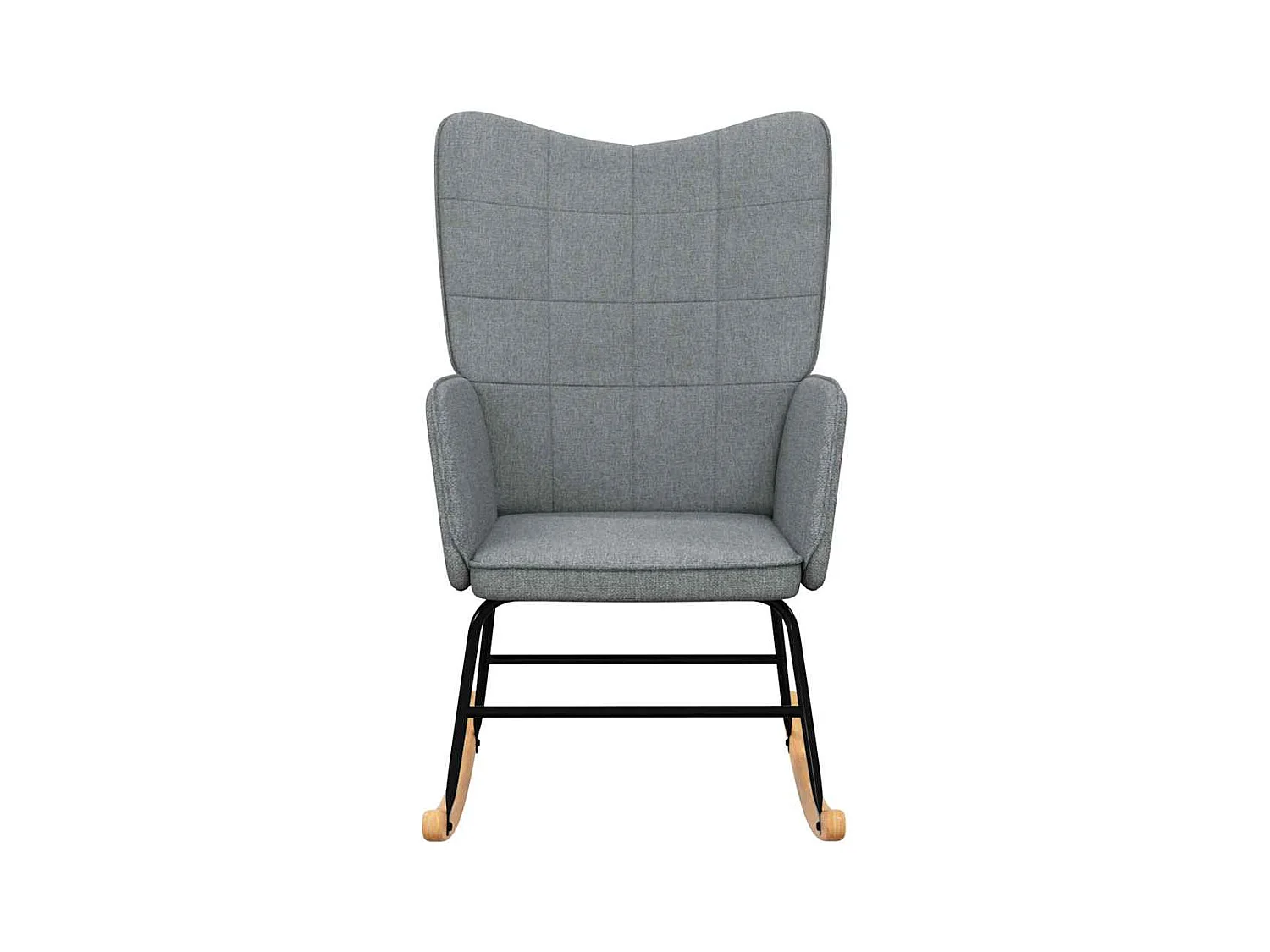 Schommelstoel Lichtgrijze stof