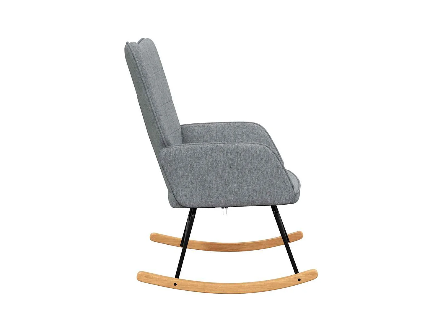 Schommelstoel Lichtgrijze stof