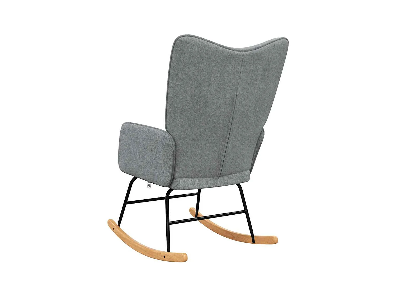 Schommelstoel Lichtgrijze stof