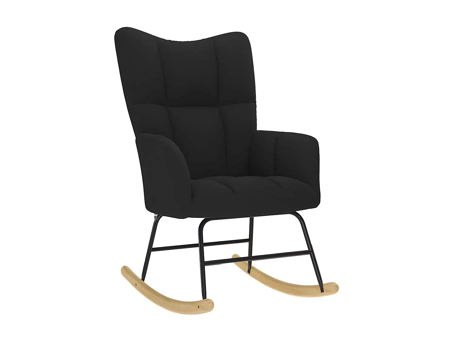 Mecedora de tela negra