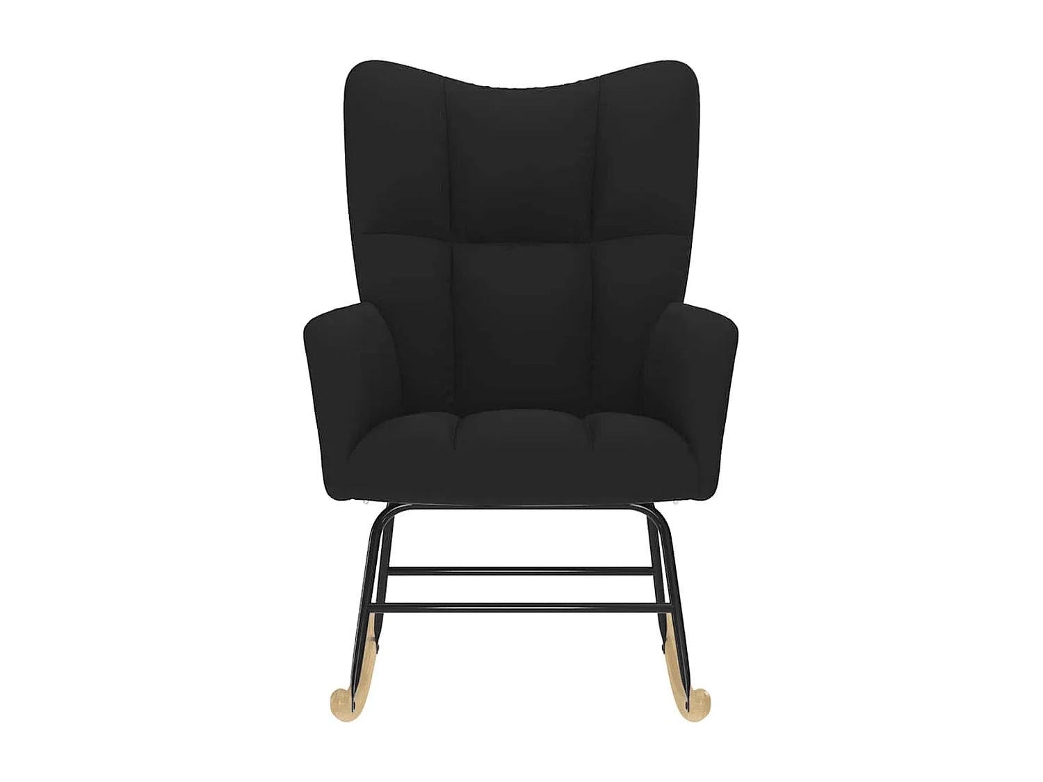 Mecedora de tela negra