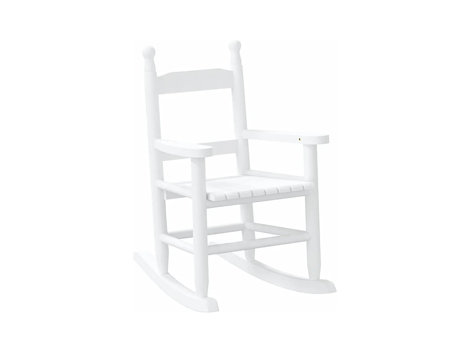 Chaises à bascule enfants lot de 2 blanc bois peuplier massif
