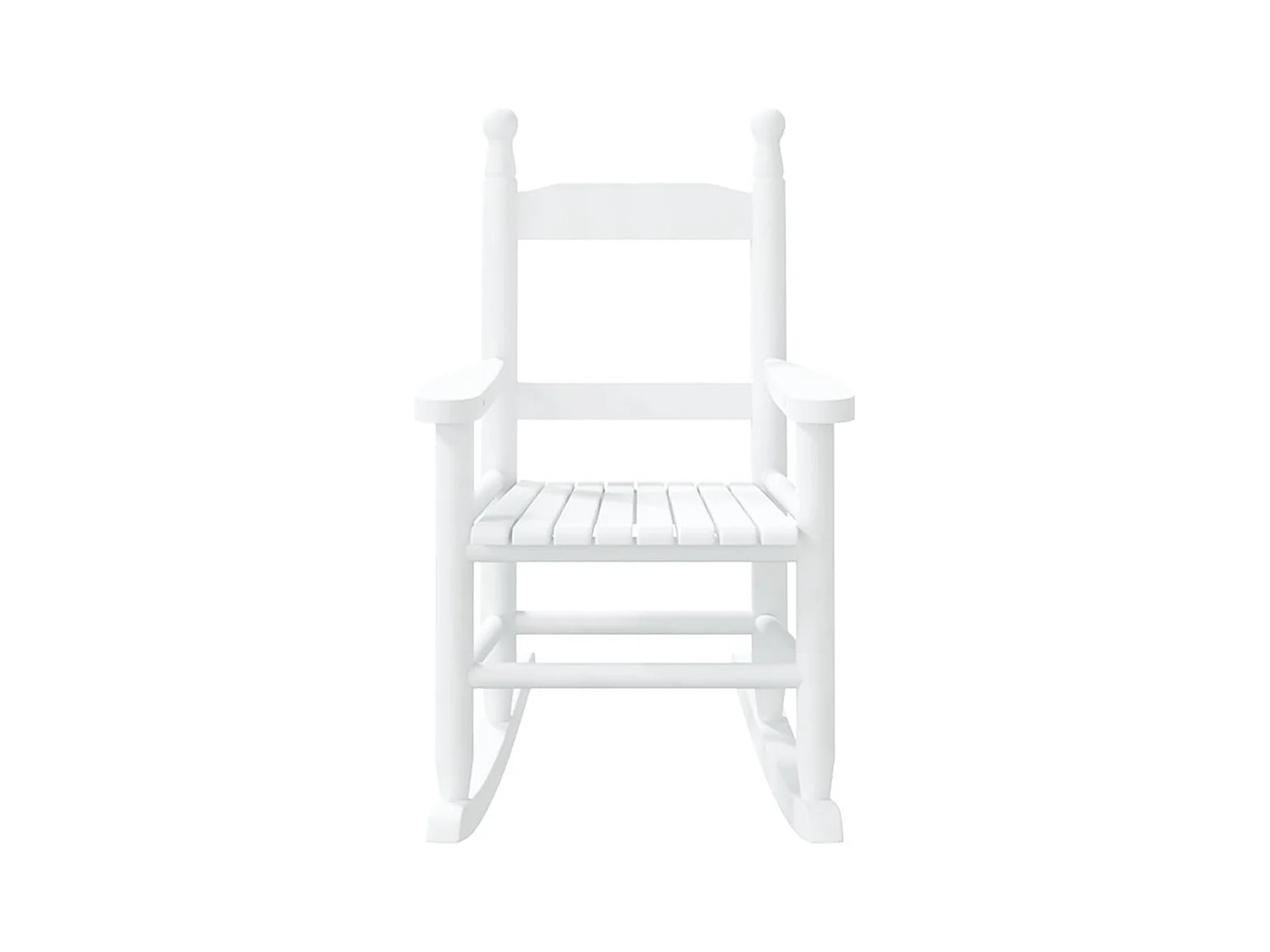 Chaises à bascule enfants lot de 2 blanc bois peuplier massif