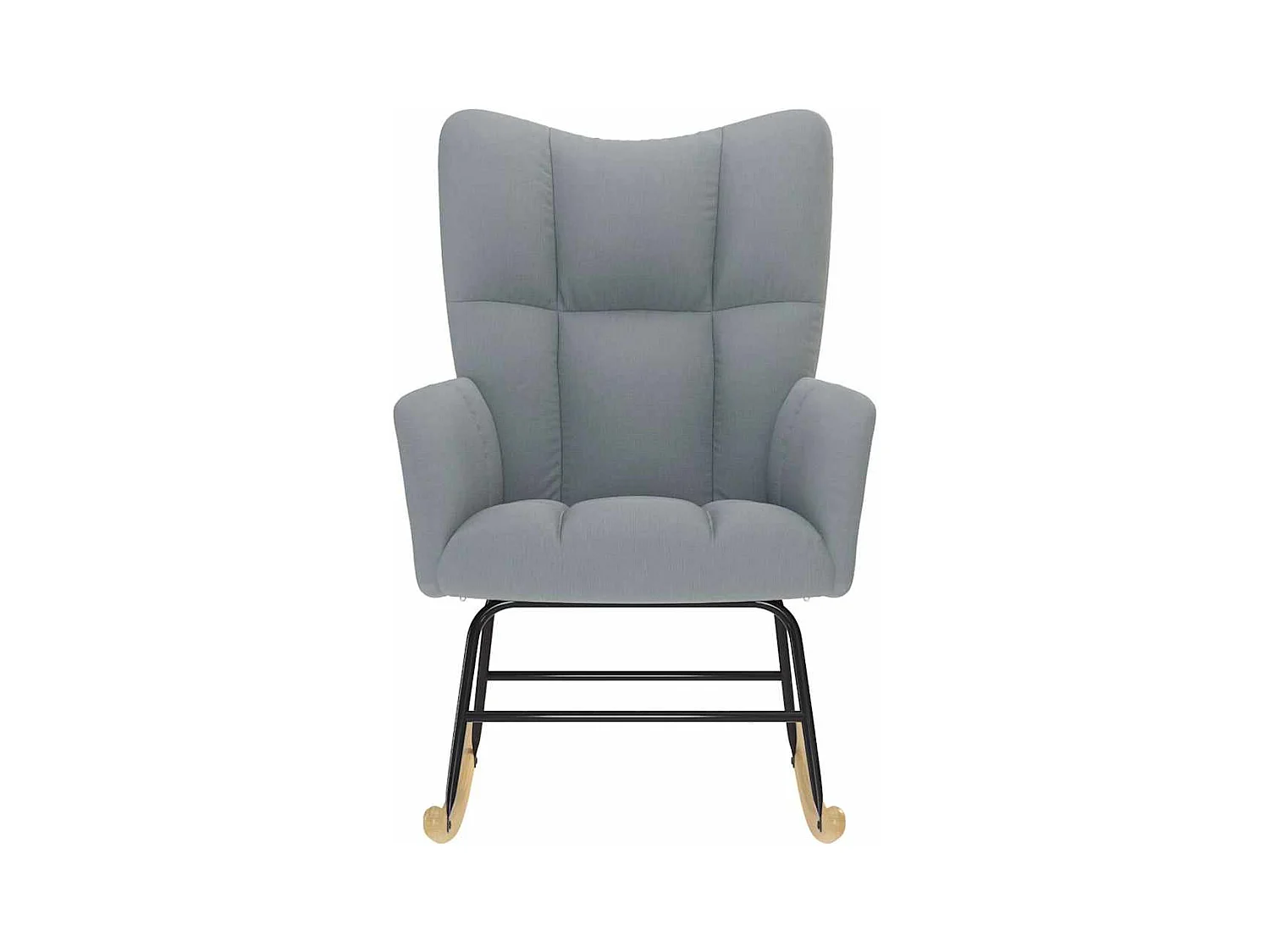 Chaise à bascule Gris clair Tissu